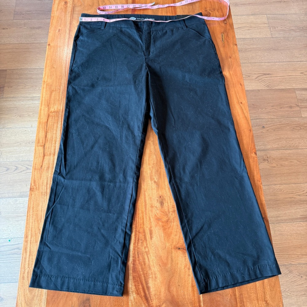 Dickies Womens Black Relaxed Fit Pants Size 18S NWT